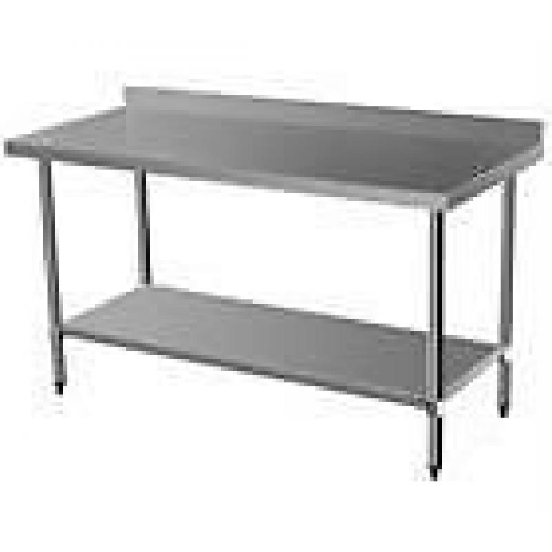 Stainless steel machine table with back splash 91.5cm/3ft (June Offer)