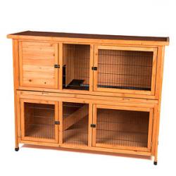 Rose Cottage Hutch for Rabbits and Guinea Pigs offered in v.g. condition with free accessories