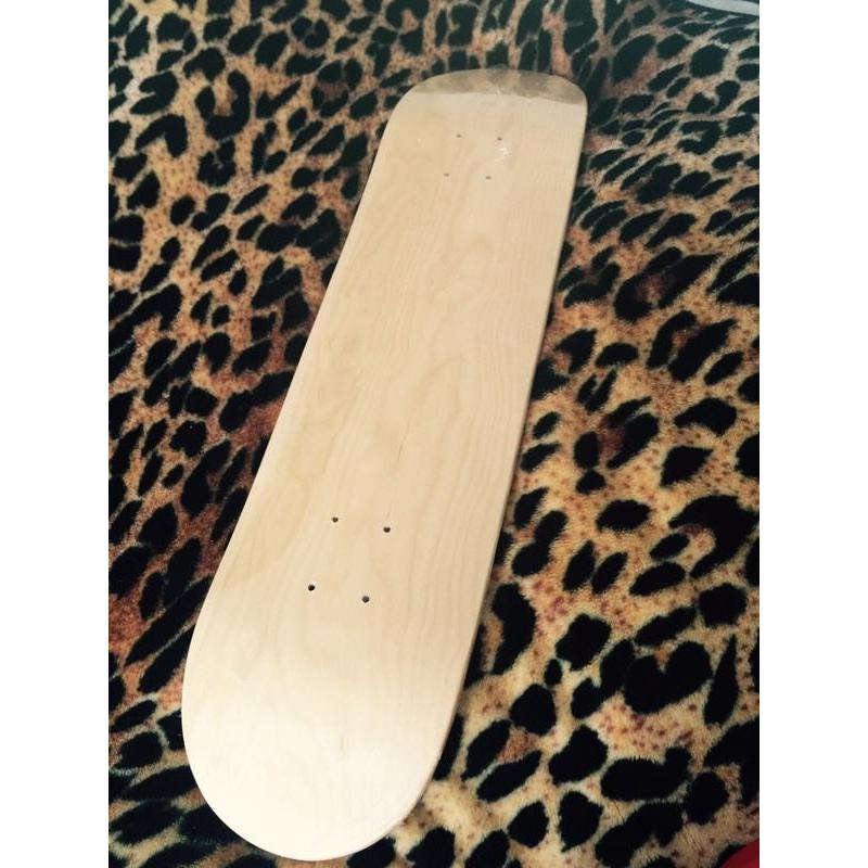 Natural 8inch wooden skateboard deck