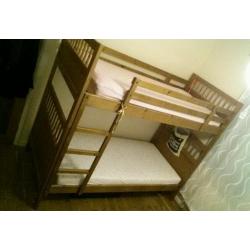 IKEA Solid pine bunkbed & mattresses