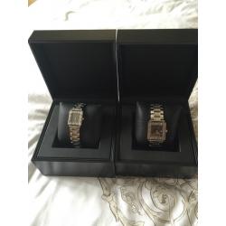 Men's and women's matching Tiffany and Co Atlas watches (genuine)