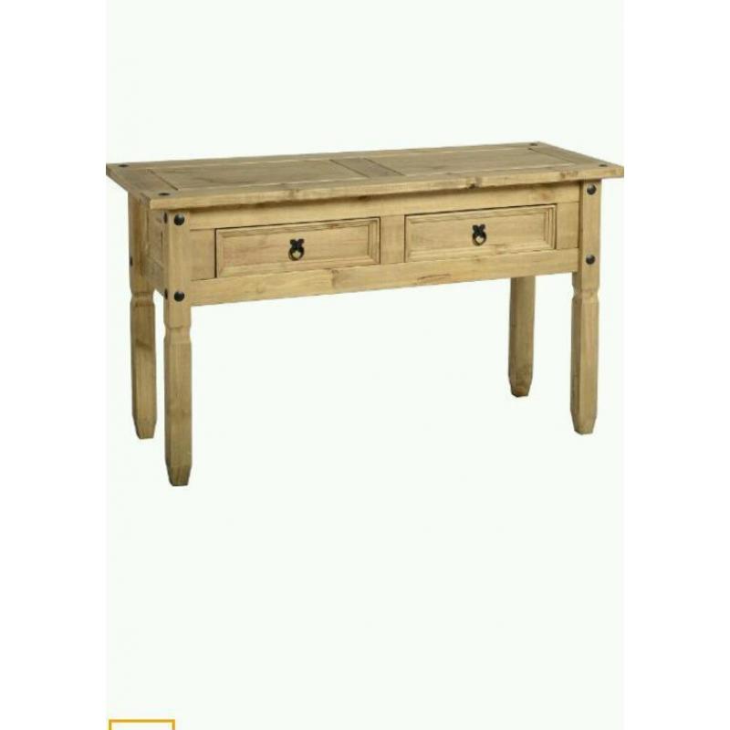 Corona wood console table sideboard