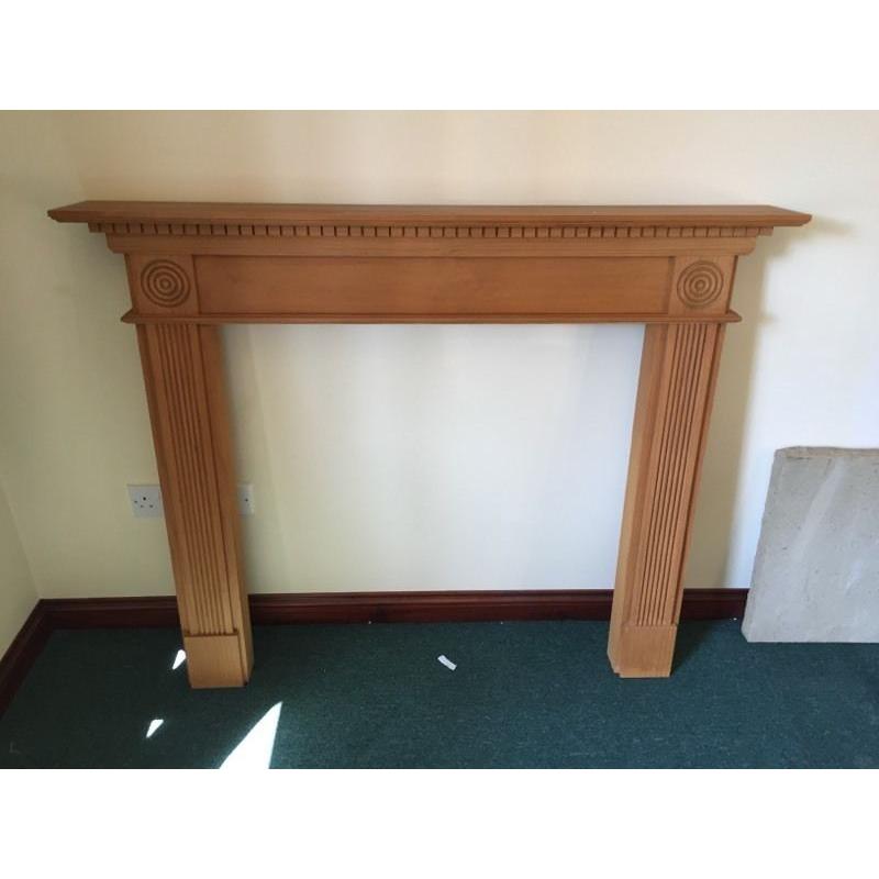 Wooden fireplace surround