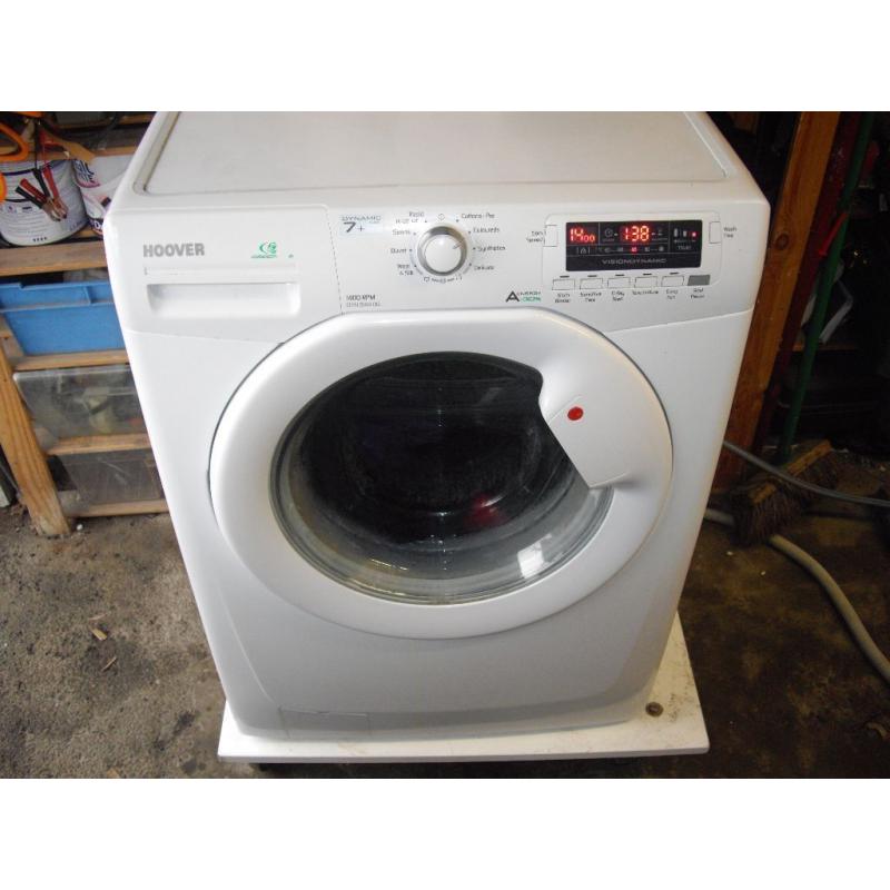 Reconditioned Hoover DYN7144DG washing machine 7kg load 1400 spin with 3 month money back guarantee
