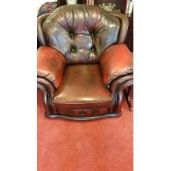 Winchester Leather Sofa Set and Single bed