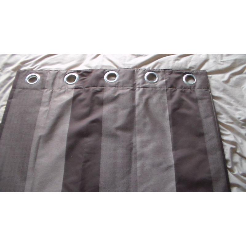 3 Shades of Brown. Thermal lined, eyelet curtains.