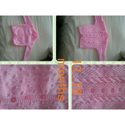 Hand knitted baby girls jumpers
