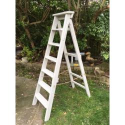 Vintage farrow and ball painted ladder great wedding prop display wooden