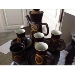DENBY COFFEE SET 13 various matching items BARGAIN