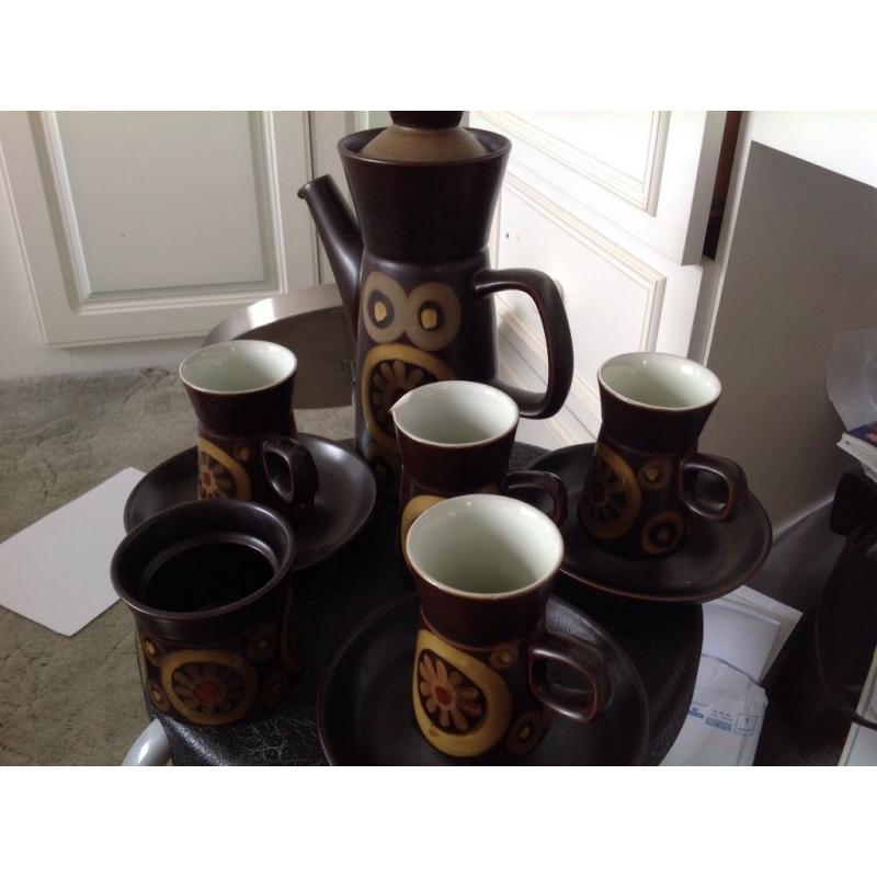 DENBY COFFEE SET 13 various matching items BARGAIN