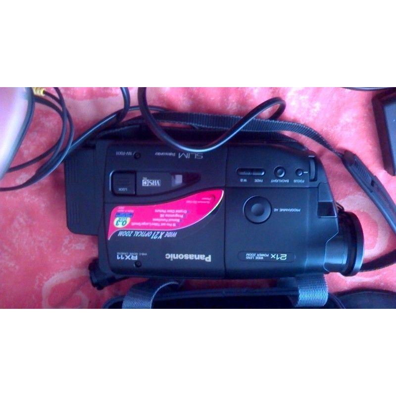 Panasonic RX11 camcorder with acessories