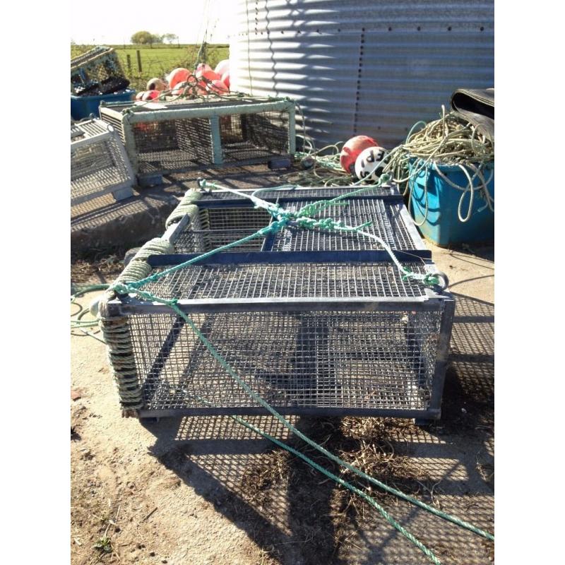 lobster, crab, store pots , 2 large ones, 2small ones, lockable