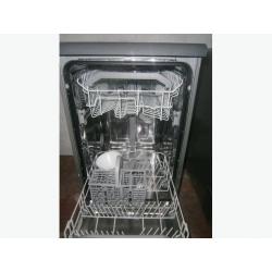 hotpoint slimline grey/silver dishwasher