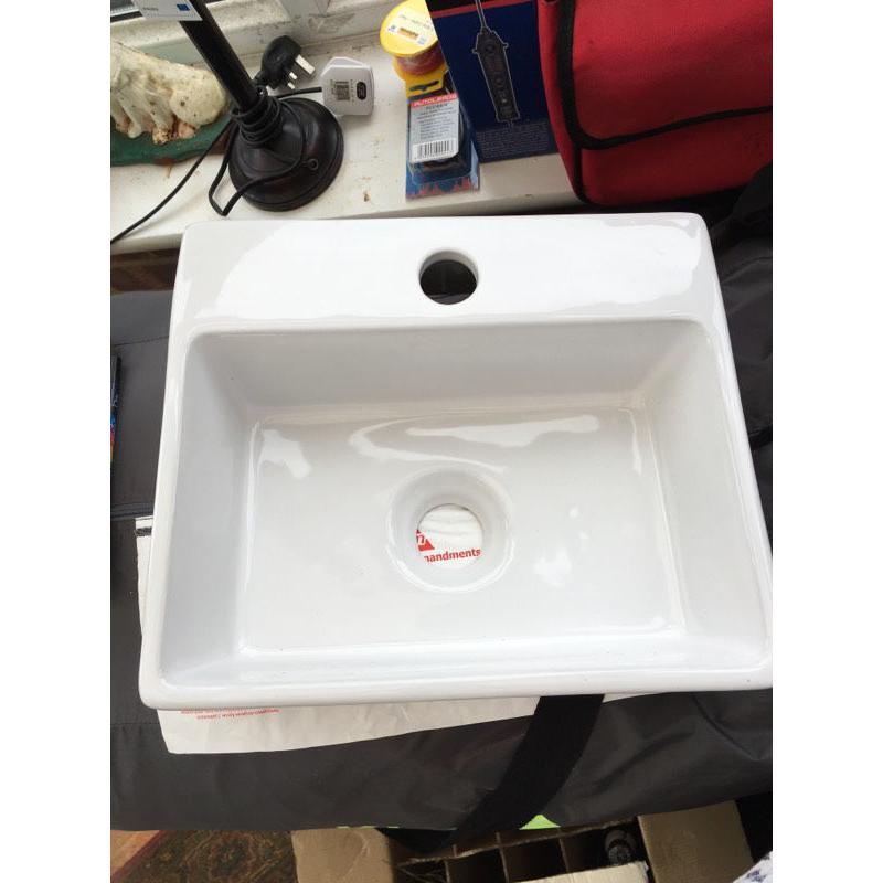 Small rectangular sink