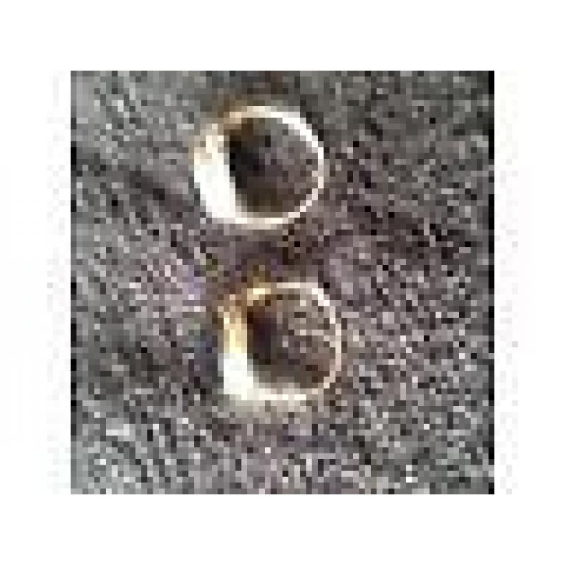 Sterling Silver ladies rings one size P and one size Q both have black stones in very good condition