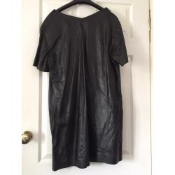 Women's Topshop Boutique Black Genuine Leather Dress size 12