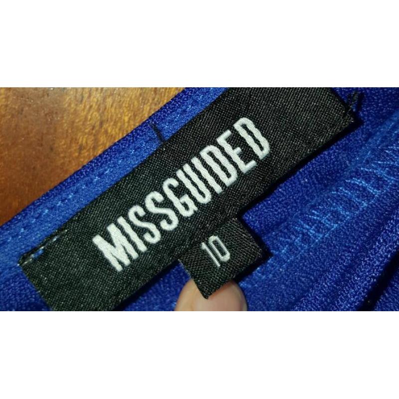 Miss guided dress blue size 10