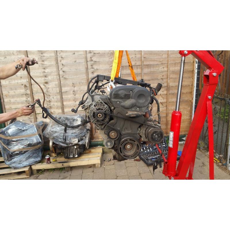 vauxhall astra vectra zafira complete z18xe engine for sale with catalytic converter as well
