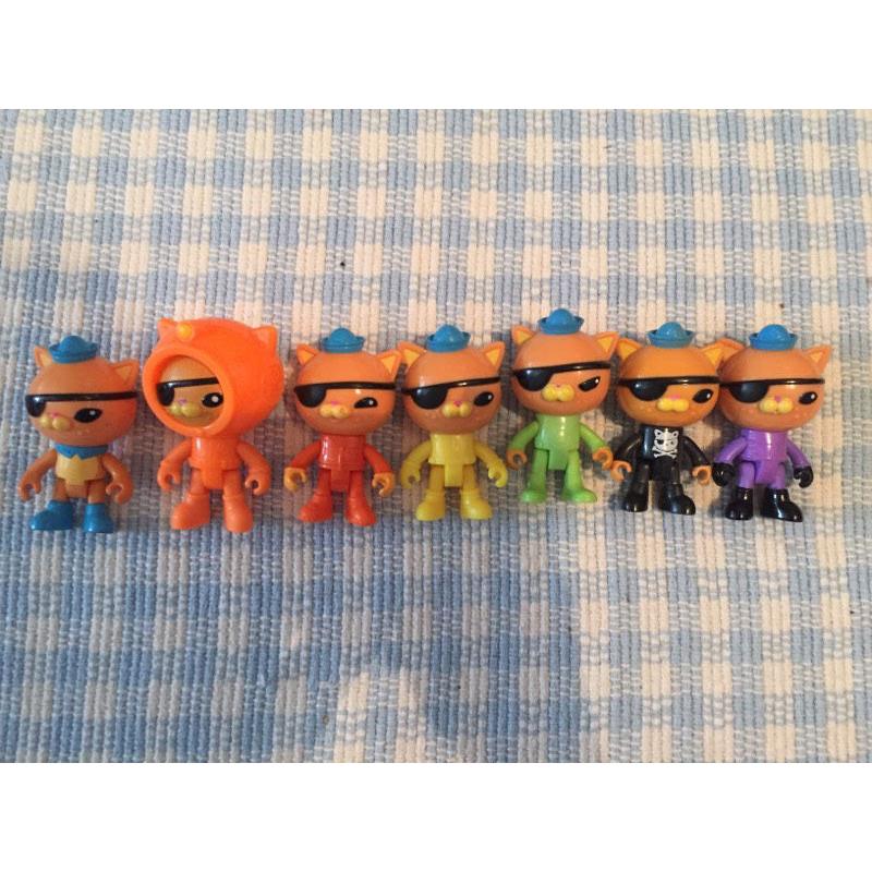 7 different versions of Kwasii from Octonauts