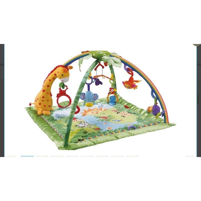 Fisher price rainforest deluxe play gym