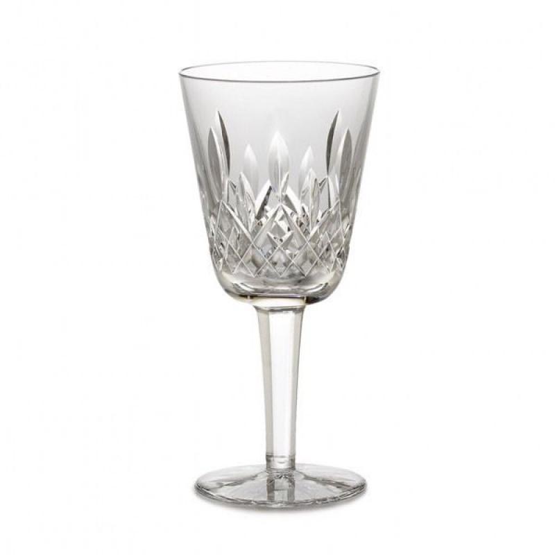 Six Waterford crystal lismore wine glasses