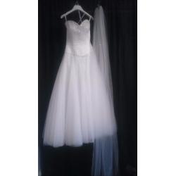 Sincerity bridal wedding dress size 12 (white)