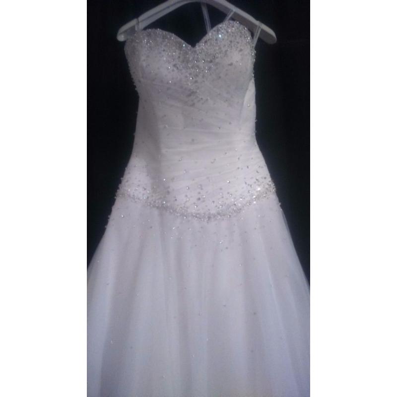 Sincerity bridal wedding dress size 12 (white)
