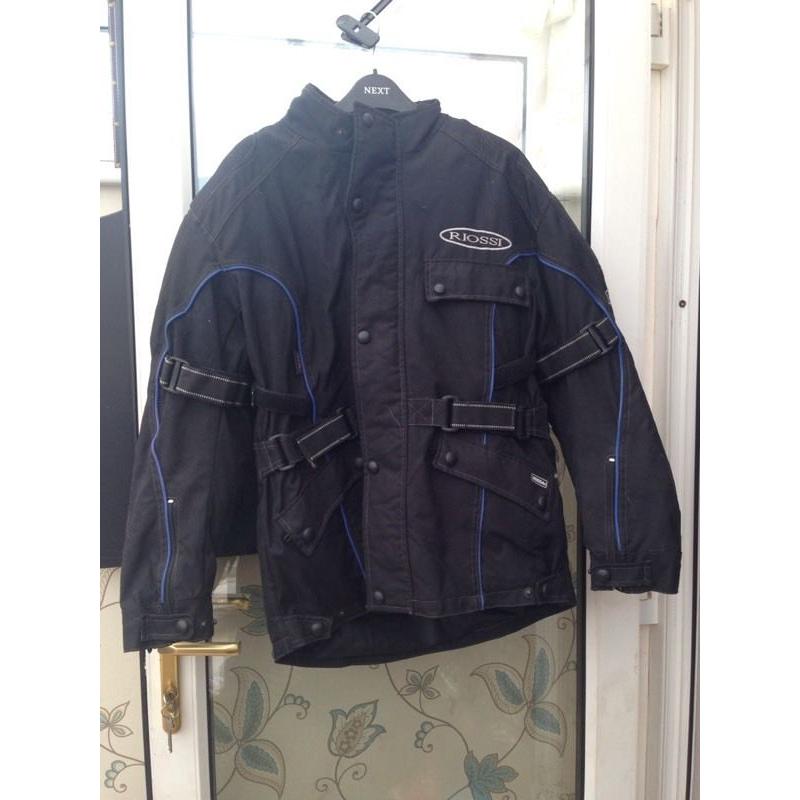 Riossi textile motorbike jacket size 40