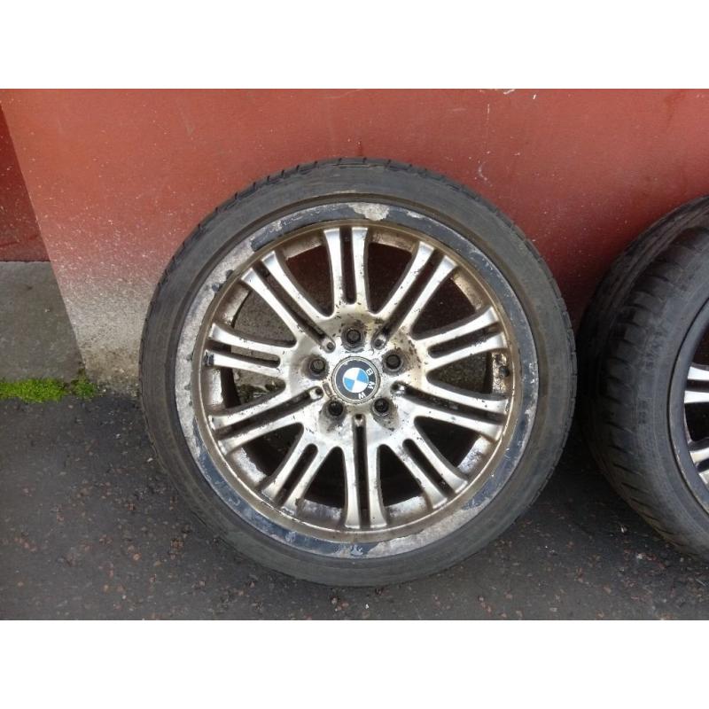 GENUINE BMW M3 ALLOYS AND TYRES