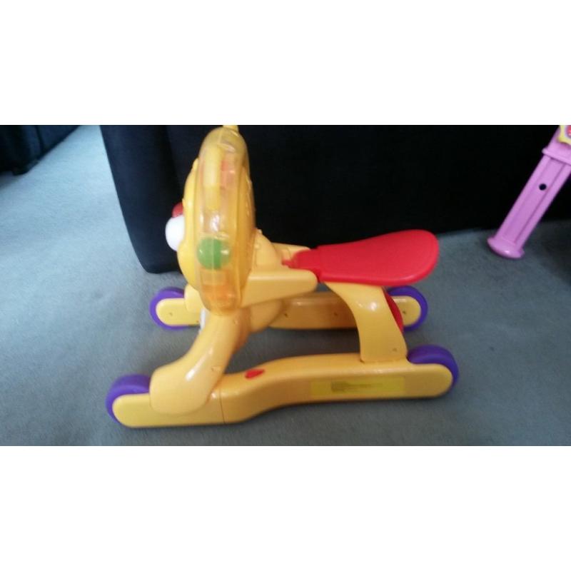 3-in-1 Step and Ride Lion Baby Walker, Bright Starts Toy