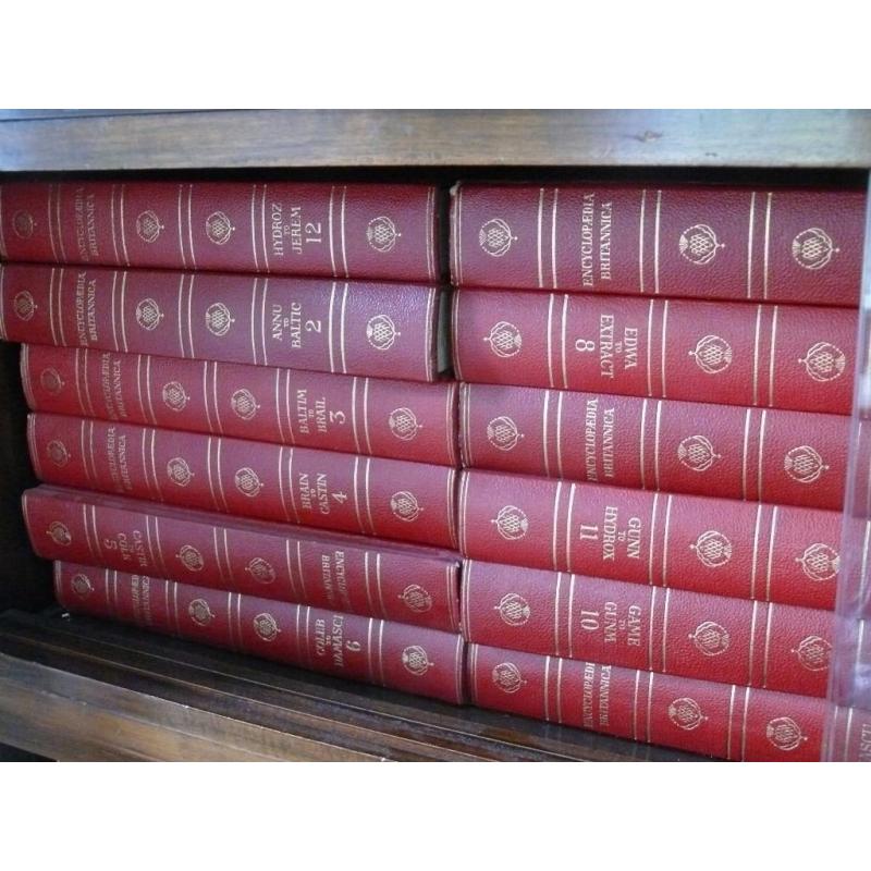 Encyclopaedia Britannica in Red.