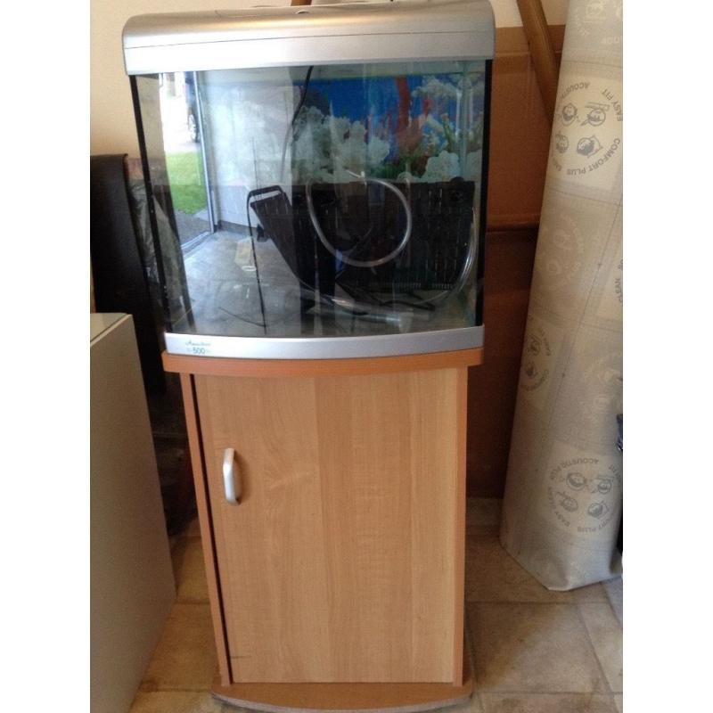 Fish tank and cabinet