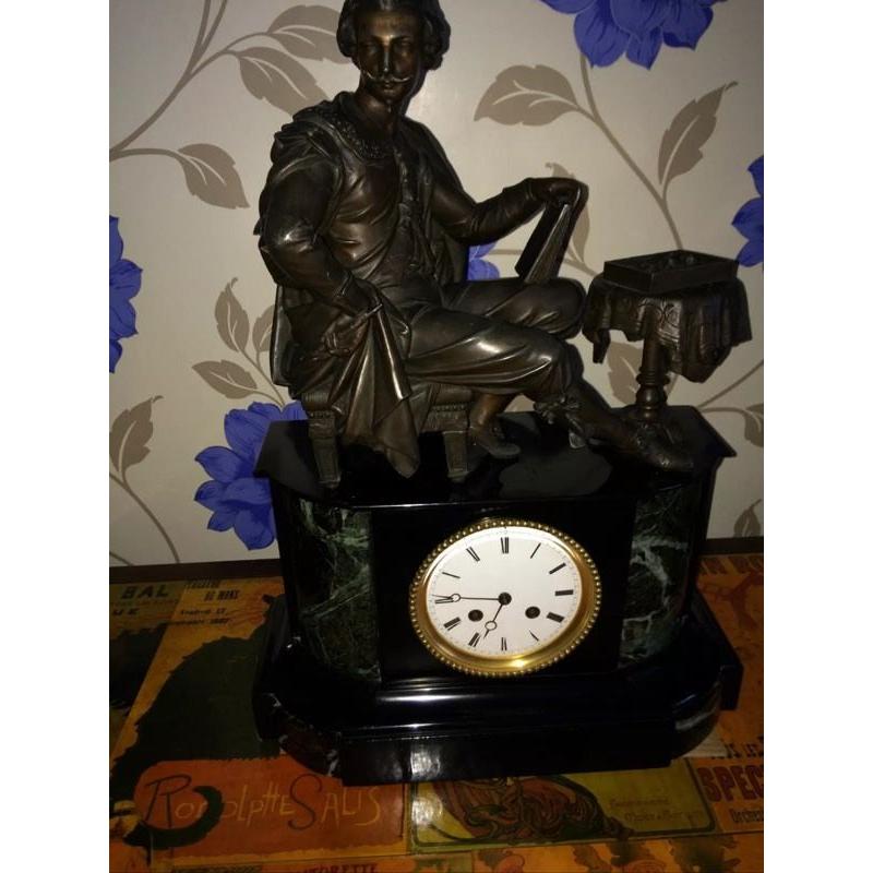 Antique slate clock, Japy freres