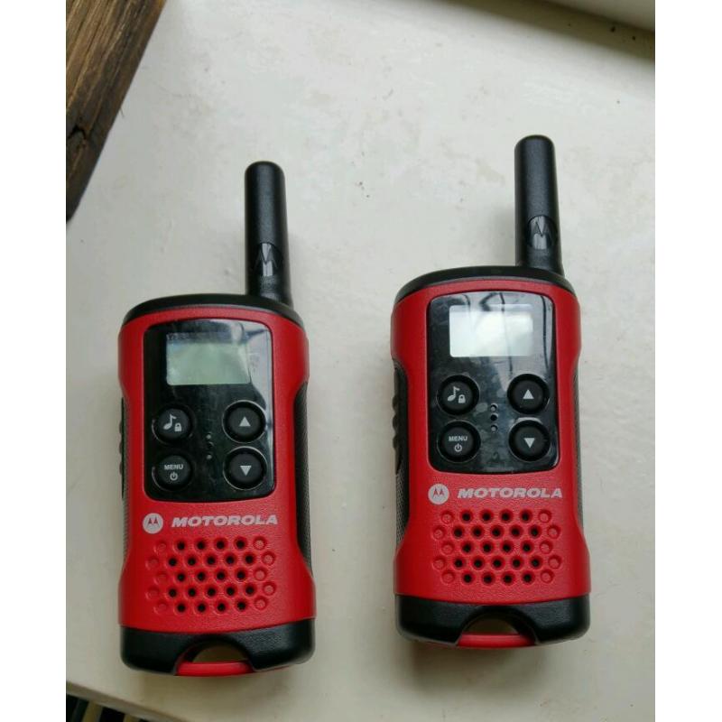 Pair of Motorola walkie talkies