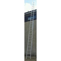 Double aluminium ladder heavy duty 14 rungs on each