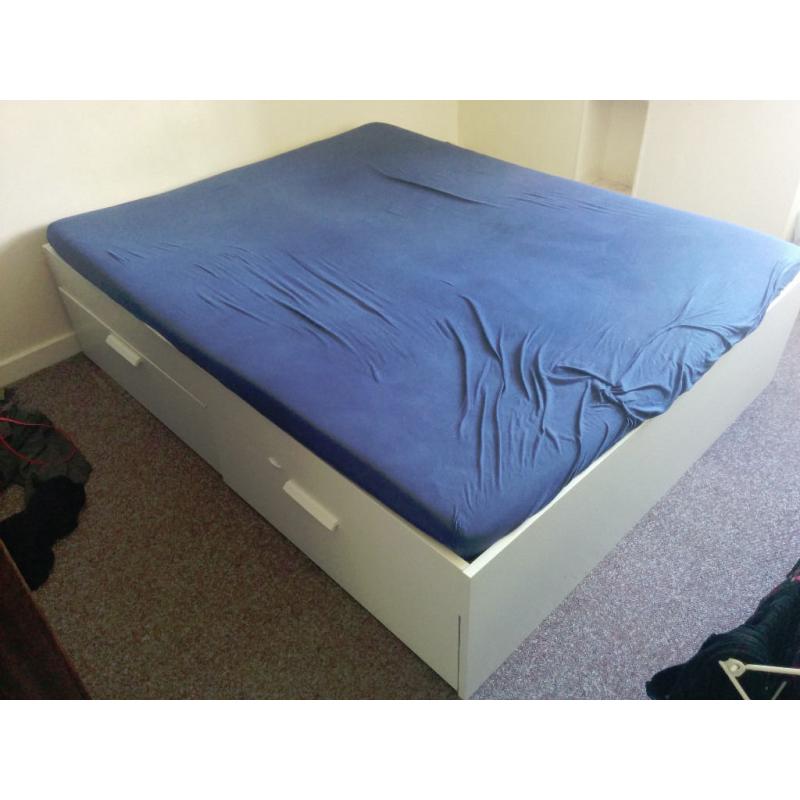 King Size (2m x 2m) bed with 4 large drawers