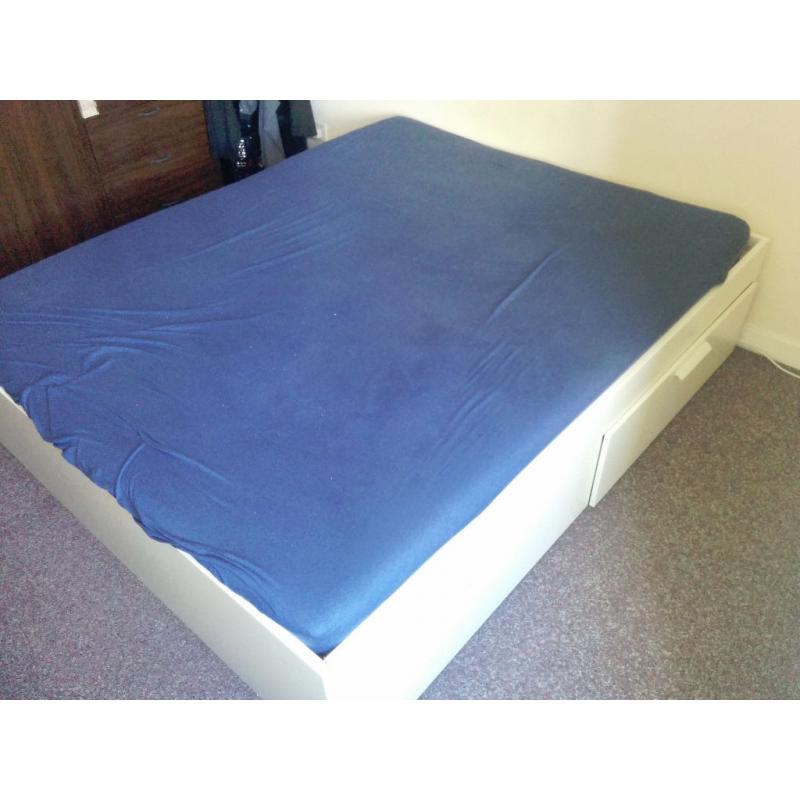 King Size (2m x 2m) bed with 4 large drawers