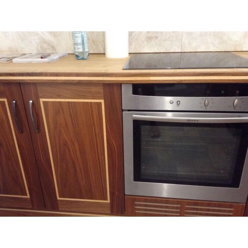 Kitchen for sale including oven, Candy hob, extractor fan and sink