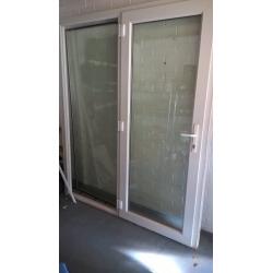 PVC rear door and window unit