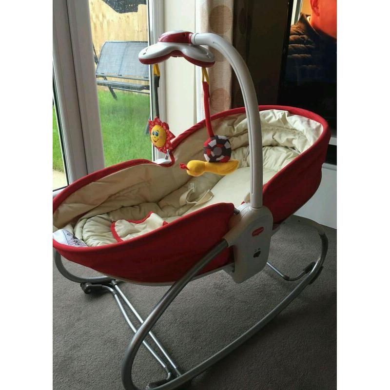 As New Red Tiny Love 3-in-1 Rocker Napper