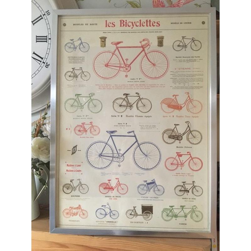 French bicycle artwork