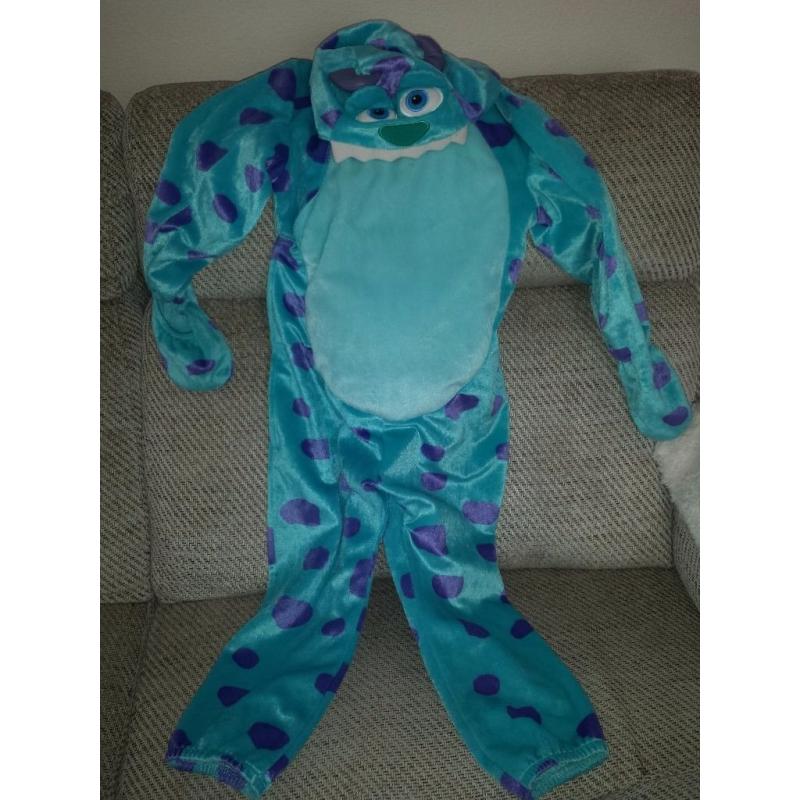 Disney Monsters Inc Sulley dress up costume age 4-5