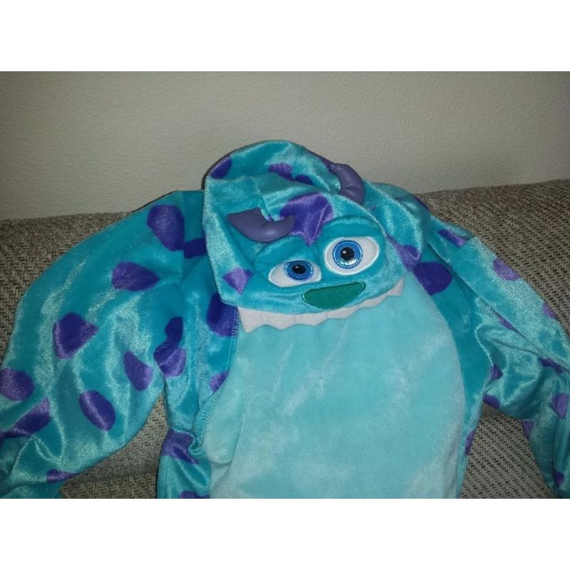 Disney Monsters Inc Sulley dress up costume age 4-5