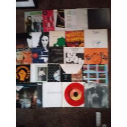 COLLECTION OF 40 NEW WAVE& MUSIC SINGLES EX CONDITION