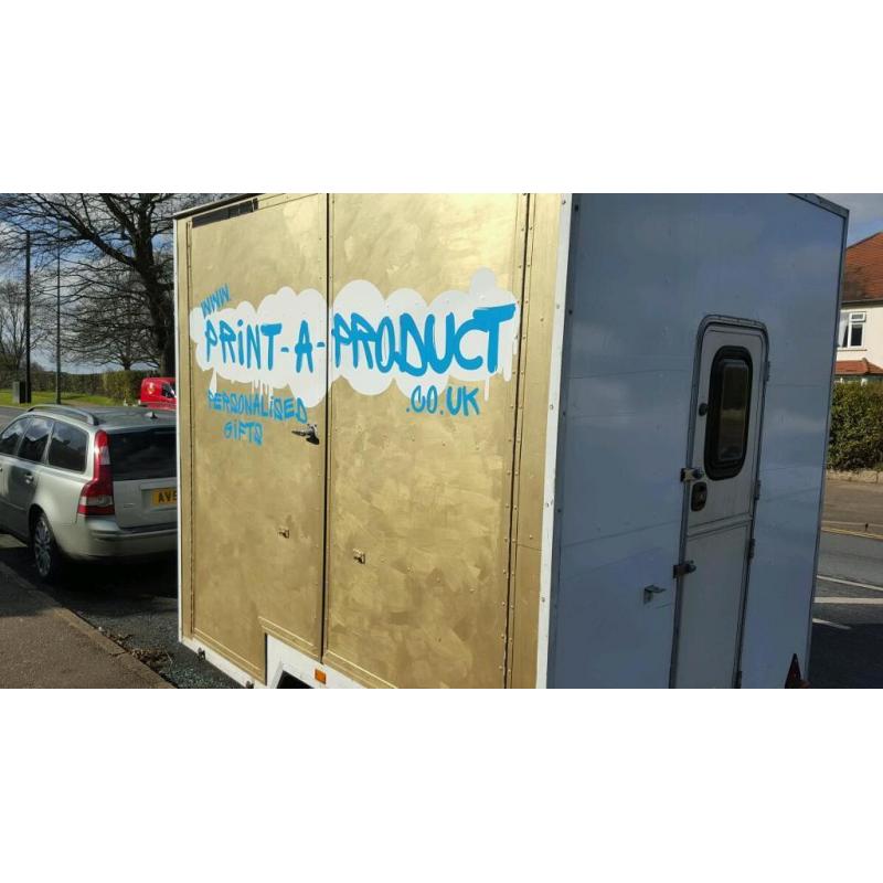 Large box trailer. Catering trailer. Mobile shop