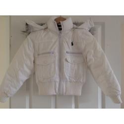 Girls white Ralph Lauren jacket
