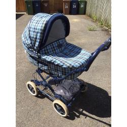 Mothercare pram with raincover and pram sheets