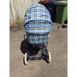 Mothercare pram with raincover and pram sheets