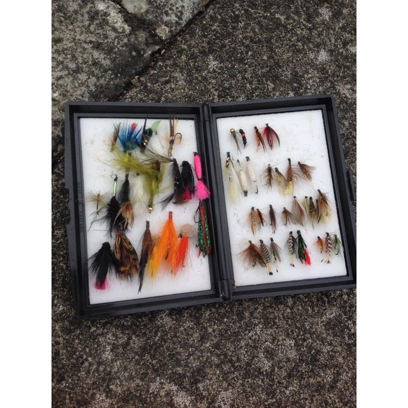 Anglers & fly fishing selection of fly casts