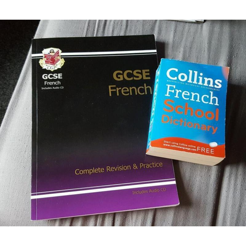 Gcse French revision book and dictionary